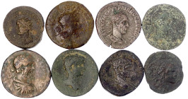 Lots antiker Münzen

Römer

Provinzialröm. Münzen

8 provinzialröm. Münzen, u.a. Seleukis/Pieria Tetradrachme Trajan Decius, Elagabal, 2 Bronzem...
