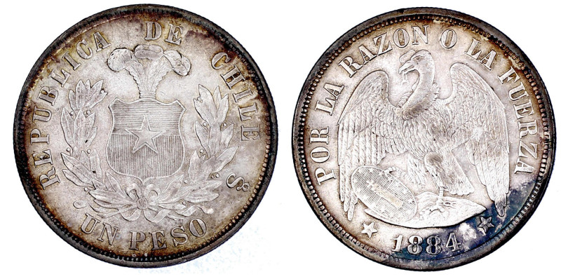 Ausländische Münzen und Medaillen

Chile

Republik, seit 1818

Peso 1884. ...