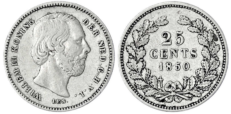 Ausländische Münzen und Medaillen

Niederlande

Willem III., 1849-1890

25...