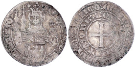 Altdeutsche Münzen und Medaillen

Aachen

Freie Reichsstadt

Groschen 1411 (MILLESIMO CCCC VND). fast sehr schön. Menadier 112. Levinson I-16.