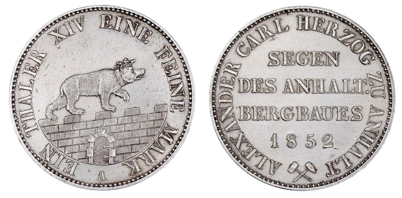 Altdeutsche Münzen und Medaillen

Anhalt-Bernburg

Alexander Carl, 1834-1863...
