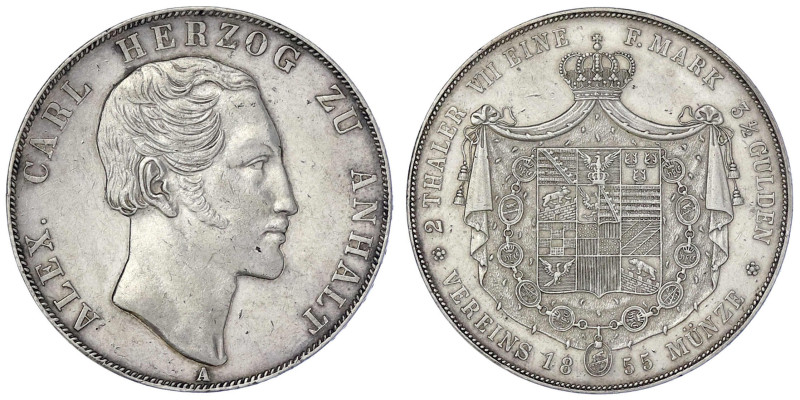 Altdeutsche Münzen und Medaillen

Anhalt-Bernburg

Alexander Carl, 1834-1863...