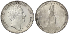 Altdeutsche Münzen und Medaillen

Baden-Durlach

Leopold, 1830-1852

Doppeltaler 1844. Auf seinen Vater. fast vorzüglich, etwas berieben. Jaeger...