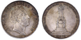 Altdeutsche Münzen und Medaillen

Baden-Durlach

Leopold, 1830-1852

Doppeltaler 1844. Auf seinen Vater. gutes sehr schön, kl. Kratzer, schöne P...