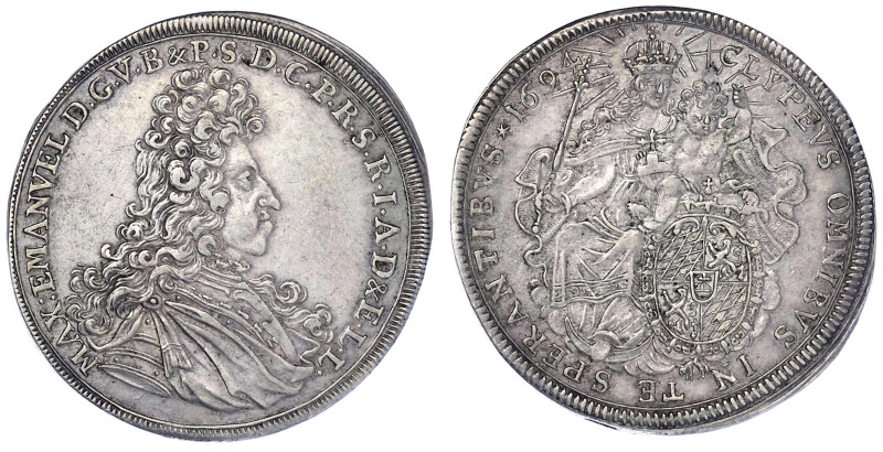 Altdeutsche Münzen und Medaillen

Bayern

Maximilian II. Emanuel, 1679-1726...