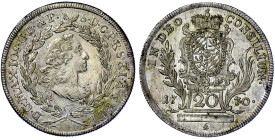 Altdeutsche Münzen und Medaillen

Bayern

Maximilian III. Joseph, 1745-1777

20 Konventionskreuzer 1770. fast Stempelglanz, Prachtexemplar. Hahn...