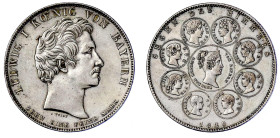 Altdeutsche Münzen und Medaillen

Bayern

Ludwig I., 1825-1848

Geschichtstaler 1828. Segen des Himmels. fast vorzüglich. Jaeger 37. Thun 56. AK...