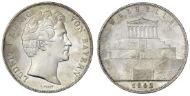 Altdeutsche Münzen und Medaillen

Bayern

Ludwig I., 1825-1848

Geschichtsdoppeltaler 1842, Walhalla. Randschrift a. sehr schön/vorzüglich, über...
