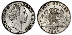 Altdeutsche Münzen und Medaillen

Bayern

Maximilian II. Joseph, 1848-1864

Doppelgulden 1848. vorzüglich. Jaeger 83. Thun 90. AKS 150.