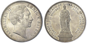 Altdeutsche Münzen und Medaillen

Bayern

Maximilian II. Joseph, 1848-1864

Geschichtsdoppeltaler 1849, Standbild des Roland de Latre/Lasso. vor...