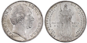 Altdeutsche Münzen und Medaillen

Bayern

Maximilian II. Joseph, 1848-1864

Doppelgulden 1855. Mariensäule. fast Stempelglanz, selten in dieser ...