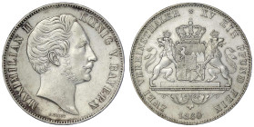Altdeutsche Münzen und Medaillen

Bayern

Maximilian II. Joseph, 1848-1864

Doppeltaler 1860. vorzüglich. Jaeger 95. Thun 99. AKS 147.