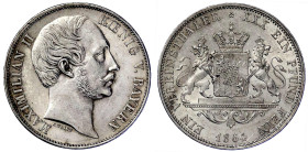 Altdeutsche Münzen und Medaillen

Bayern

Maximilian II. Joseph, 1848-1864

Vereinstaler 1864. gutes vorzüglich. Jaeger 94. Thun 98. AKS 149.