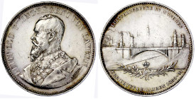 Altdeutsche Münzen und Medaillen

Bayern

Prinzregent Luitpold, 1886-1912

Doppeltalerförmige Silbermedaille v. A. Boersch 1891, auf den Bau der...