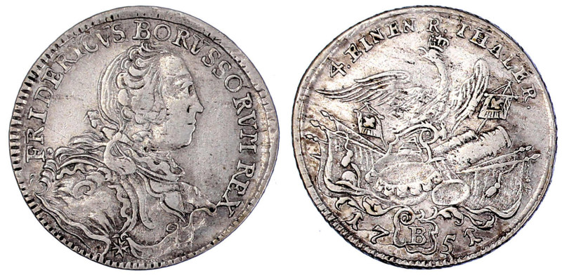 Altdeutsche Münzen und Medaillen

Brandenburg-Preußen

Friedrich II., 1740-1...