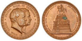 Altdeutsche Münzen und Medaillen

Brandenburg-Preußen

Friedrich II., 1740-1786

Bronzemedaille 1851 v. Loos, a.d. Errichtung seines Reiterstand...