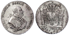 Altdeutsche Münzen und Medaillen

Brandenburg-Preußen

Friedrich Wilhelm II., 1786-1797

Reichstaler 1795 A, Berlin. 22,08 g. gutes sehr schön, ...