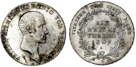 Altdeutsche Münzen und Medaillen

Brandenburg-Preußen

Friedrich Wilhelm III., 1797-1840

Taler 1809 A, Berlin. fast Stempelglanz, Prachtexempla...