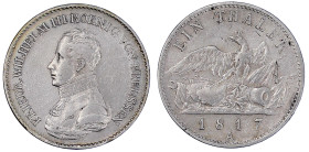 Altdeutsche Münzen und Medaillen

Brandenburg-Preußen

Friedrich Wilhelm III., 1797-1840

Taler 1817 A, Berlin. gutes sehr schön, etwas berieben...