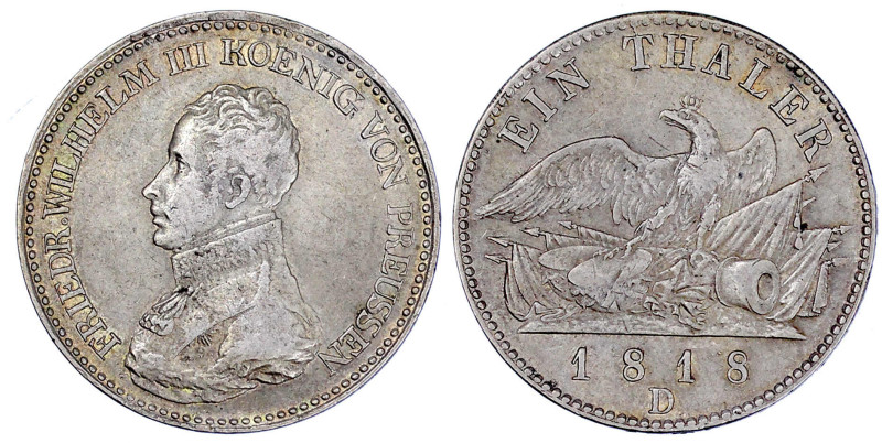 Altdeutsche Münzen und Medaillen

Brandenburg-Preußen

Friedrich Wilhelm III...