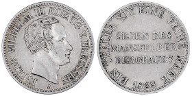Altdeutsche Münzen und Medaillen

Brandenburg-Preußen

Friedrich Wilhelm III., 1797-1840

Ausbeutetaler 1828 A. sehr schön. Jaeger 61. Thun 248....