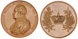 Altdeutsche Münzen und Medaillen

Brandenburg-Preußen

Friedrich Wilhelm III., 1797-1840

Bronzemedaille o.J. (1840), v. Loos und Gube, auf sein...