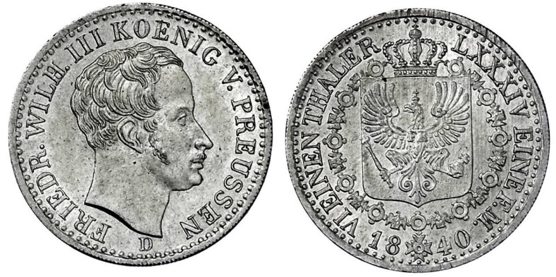 Altdeutsche Münzen und Medaillen

Brandenburg-Preußen

Friedrich Wilhelm III...