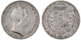 Altdeutsche Münzen und Medaillen

Brandenburg-Preußen

Friedrich Wilhelm IV., 1840-1861

Taler 1844 A. fast vorzüglich. Jaeger 73. Thun 256. AKS...