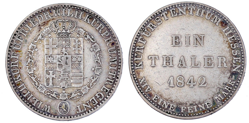 Altdeutsche Münzen und Medaillen

Hessen-Kassel

Wilhelm II., 1821-1847

T...