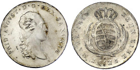 Altdeutsche Münzen und Medaillen

Sachsen-Albertinische Linie

Friedrich August I., 1806-1827

Konventionstaler 1812 SGH, mit Napoleonrand. sehr...