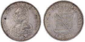 Altdeutsche Münzen und Medaillen

Sachsen-Albertinische Linie

Friedrich August I., 1806-1827

Konventionstaler 1825 S. gutes sehr schön. Jaeger...