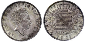 Altdeutsche Münzen und Medaillen

Sachsen-Albertinische Linie

Anton, 1827-1836

Konventionstaler 1835 G. vorzüglich, kl. Randfehler. Jaeger 60....