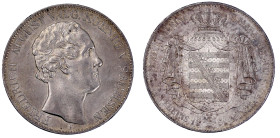 Altdeutsche Münzen und Medaillen

Sachsen-Albertinische Linie

Friedrich August II., 1836-1854

Vereinsdoppeltaler 1851 F. fast vorzüglich, kl. ...