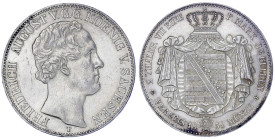 Altdeutsche Münzen und Medaillen

Sachsen-Albertinische Linie

Friedrich August II., 1836-1854

Vereinsdoppeltaler 1851 F. sehr schön, kl. Kratz...