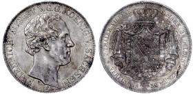 Altdeutsche Münzen und Medaillen

Sachsen-Albertinische Linie

Friedrich August II., 1836-1854

Vereinsdoppeltaler 1852 F. gutes vorzüglich, kl....