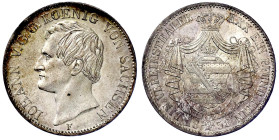 Altdeutsche Münzen und Medaillen

Sachsen-Albertinische Linie

Johann, 1854-1873

Vereinstaler 1858 F. vorzüglich/Stempelglanz. Jaeger 107. Thun...