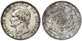 Altdeutsche Münzen und Medaillen

Sachsen-Albertinische Linie

Johann, 1854-1873

Vereinstaler 1865 B. vorzüglich, kl. Kratzer. Jaeger 126. Thun...