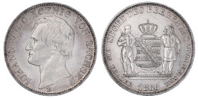 Altdeutsche Münzen und Medaillen

Sachsen-Albertinische Linie

Johann, 1854-1873

Ausbeutetaler 1866 B. vorzüglich/Stempelglanz, Prachtexemplar....