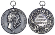Altdeutsche Münzen und Medaillen

Sachsen-Albertinische Linie

Albert, 1873-1902

Tragbare Silbermedaille o.J.(1874) von Barduleck. Dem besten S...