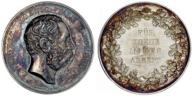 Altdeutsche Münzen und Medaillen

Sachsen-Albertinische Linie

Albert, 1873-1902

Silbermedaille o.J. (1875) von Barduleck. Für Treue in der Arb...