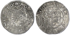 Altdeutsche Münzen und Medaillen

Sachsen-Ernestinische Linie

Johann Friedrich II. 1557-1565

Schreckenberger 1562. sehr schön. Koppe 124.