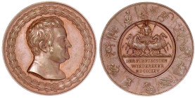 Altdeutsche Münzen und Medaillen

Sachsen-Weimar-Eisenach

Carl August, 1775-1828

Bronzemedaille 1825 von Brandt. Zum 50j. Reg.-Jub. 41 mm. vor...