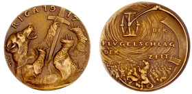 Medaillen

Medailleure

Goetz, Karl

Bronzemedaille 1917. Der Flügelschlag der Zeit/Riga, russischer Bär. 56 mm, 59,32 g. vorzüglich, selten. Ki...