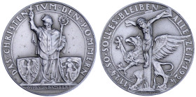 Medaillen

Medailleure

Goetz, Karl

Zinkmedaille 1924. 800 Jahre Christentum in Pommern. 36 mm. vorzüglich/Stempelglanz, mattiert. Kienast 317....