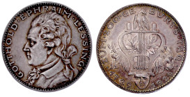 Medaillen

Medailleure

Goetz, Karl

Silbermedaille 1929 200. Geburtstag von Lessing. 36 mm; 24,55 g. fast Stempelglanz, schöne Patina. Kienast ...