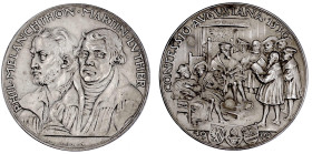Medaillen

Medailleure

Goetz, Karl

Silbermedaille 1930, Melanchthon und Luther. 36 mm, 20,17 g. vorzüglich, mattiert. Kienast 439.