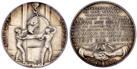Medaillen

Medailleure

Goetz, Karl

Silbermedaille 1933 "Auf zur Arbeit". 36 mm; 19,07 g. fast Stempelglanz, mattiert. Kienast 289.