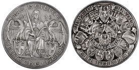Medaillen

Medailleure

Goetz, Karl

Silbermedaille 1938 "Ein Reich - ein Volk - ein Führer". 36 mm, 19,68 g. vorzüglich/Stempelglanz, mattiert,...