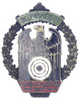 Medaillen

Schützenmedaillen

Emailliertes Abzeichen 1936. Bezirksmeister Deutscher Schützenbund. Hersteller Lauer Nürnberg/Berlin. 48 x 39 mm. se...