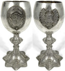 Medaillen

Schützenmedaillen

Neustadt/Haardt

Schützenpokal 1874 zum 1. Festschiessen des pfalz-bad.-mittelrhein. Schützenbundes. Silber 13-löt...